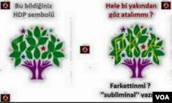 HDP'yi PKK'yla ilişkilendiren bir fotoşoplu bir grafik, hükümete yakın medya organlarında haber malzemesi yapıldı